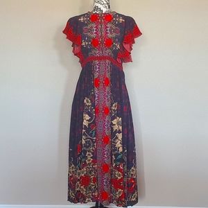 Silky Anthropologie Maxi Dress